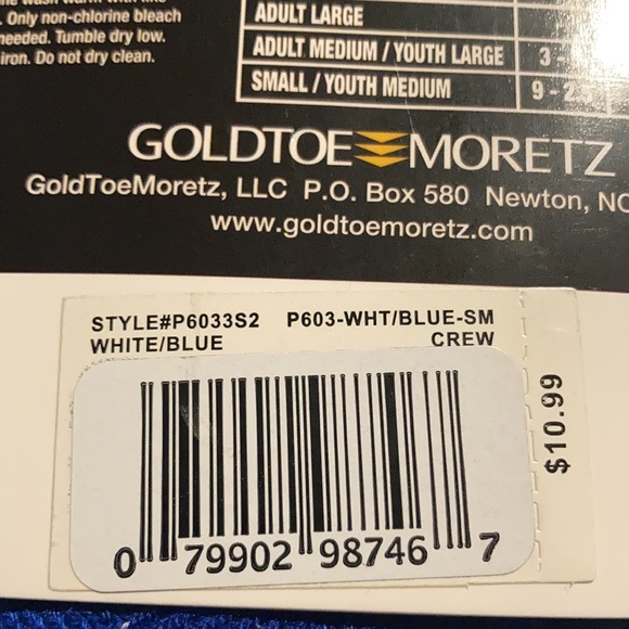 Power Elite Blue And White Socks - Picture 3 of 3